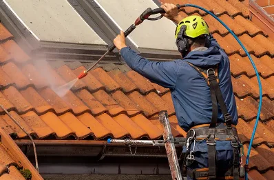 Démoussage et hydrofuge de toiture à Authezat